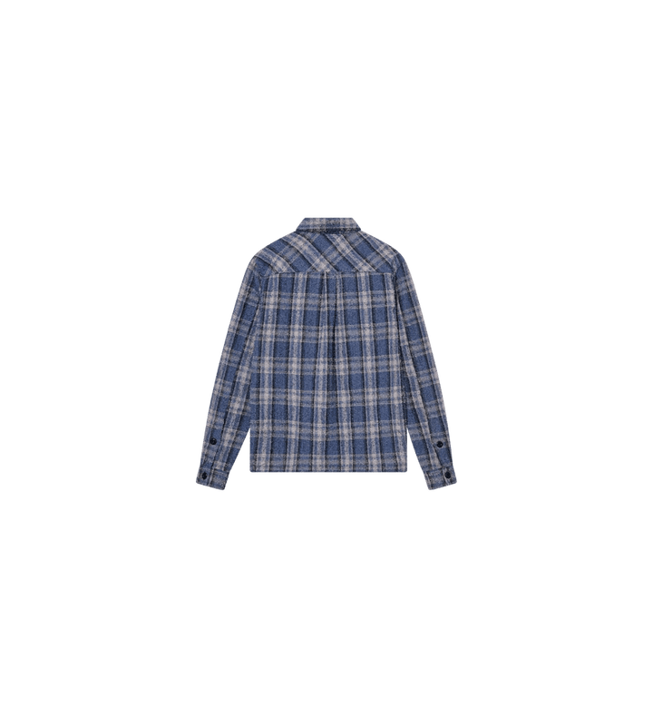 Mos Mosh Gallery Wilson Plaid Jacket Vintage Indigo - Merchant Menswear