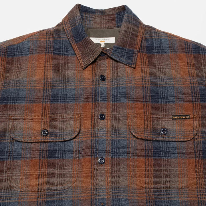 Nudie Jeans Glenn Padded Check Shirt Multi A - Merchant Menswear