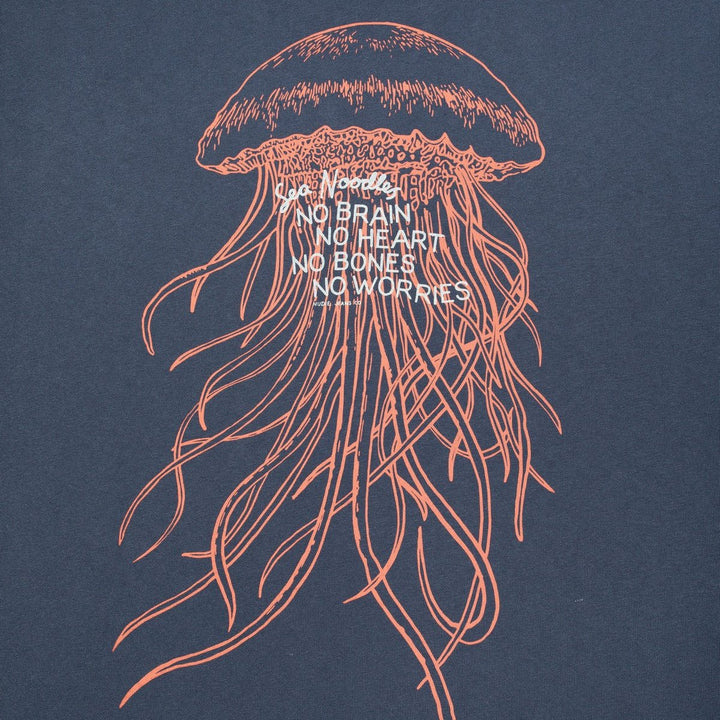 Nudie Jeans Roy Sea Noodles Tee Dark Blue - Merchant Menswear