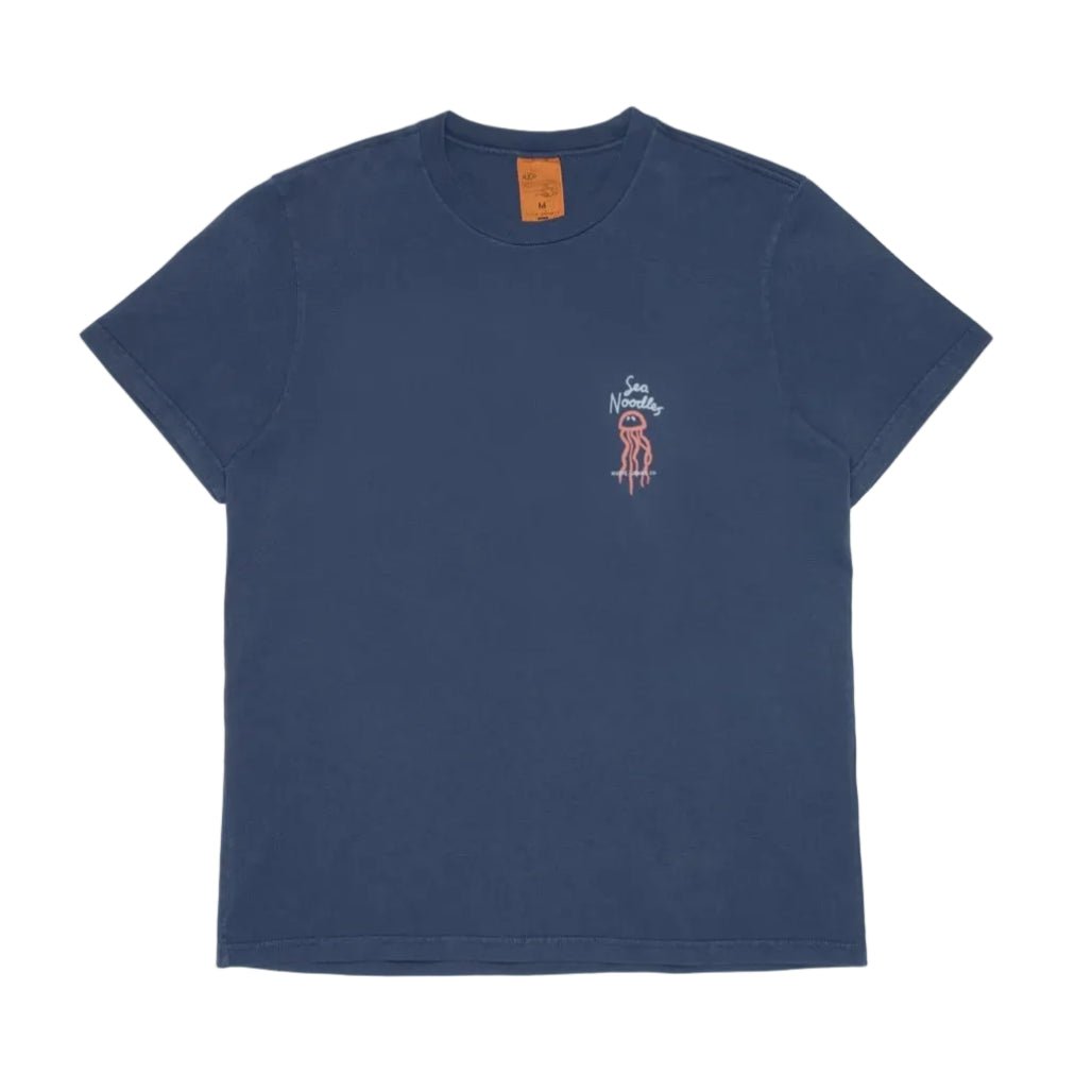 Nudie Jeans Roy Sea Noodles Tee Dark Blue - Merchant Menswear