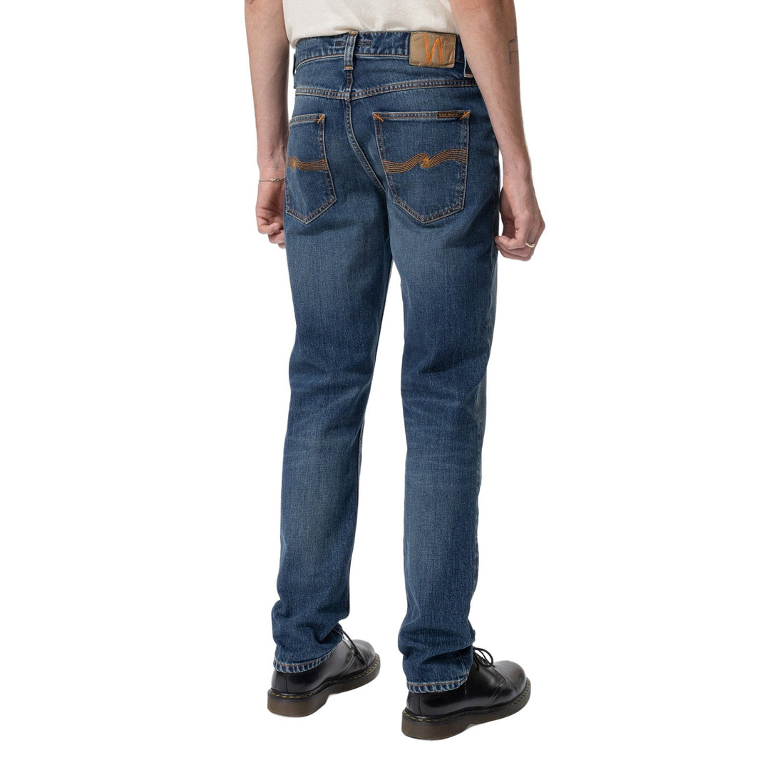 Nudie Jeans Solid Ollie Wild Blue - Merchant Menswear
