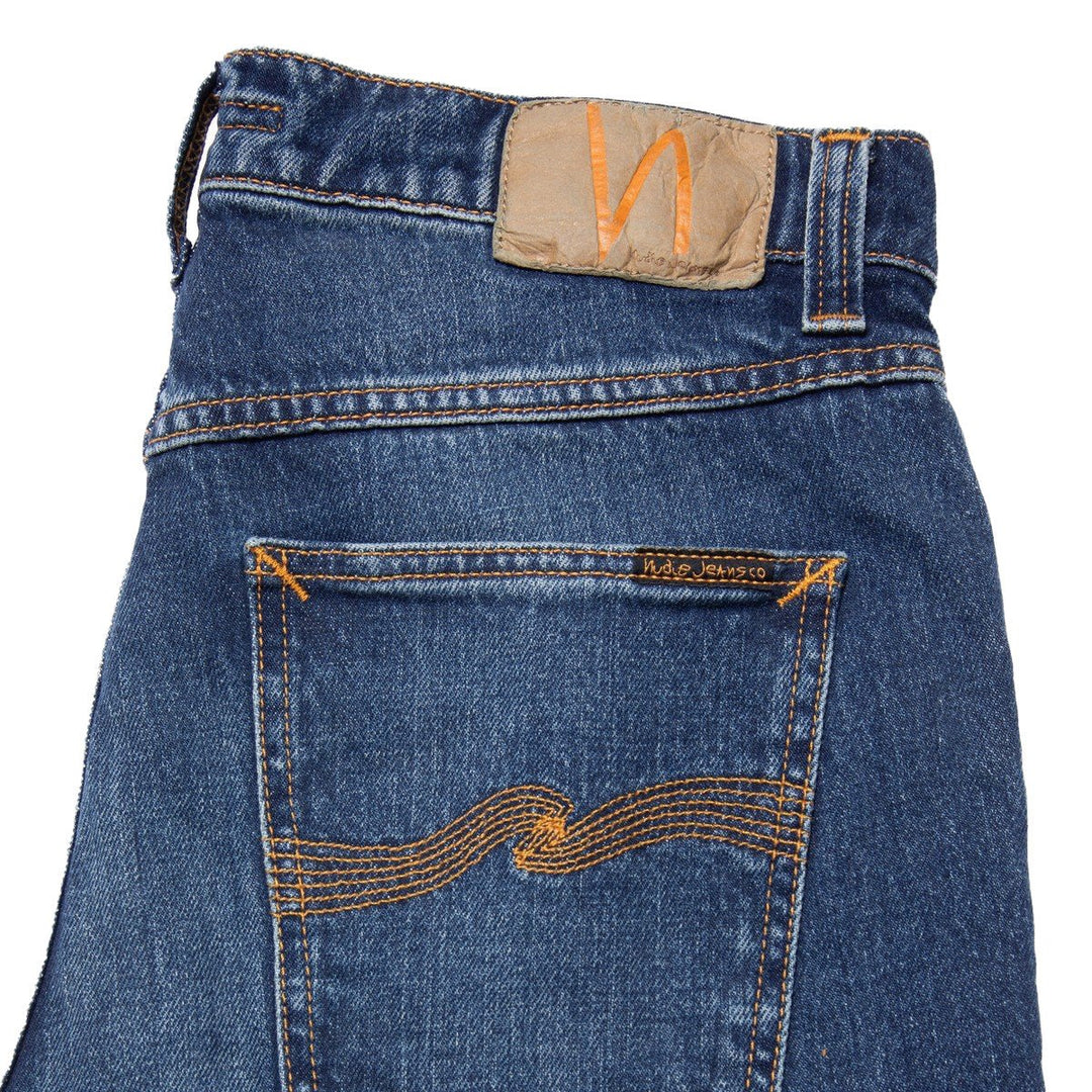 Nudie Jeans Solid Ollie Wild Blue - Merchant Menswear