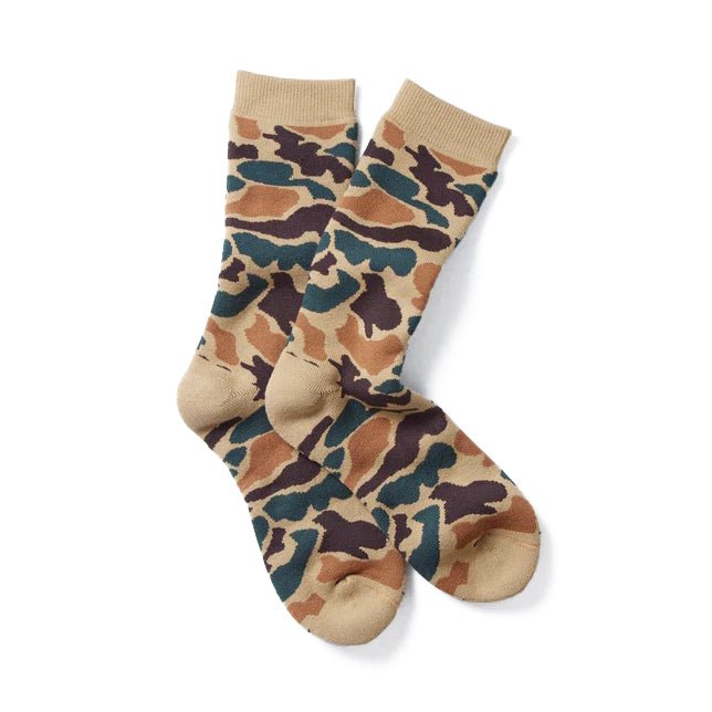 Pile Camo Crew Khaki - Merchant Menswear