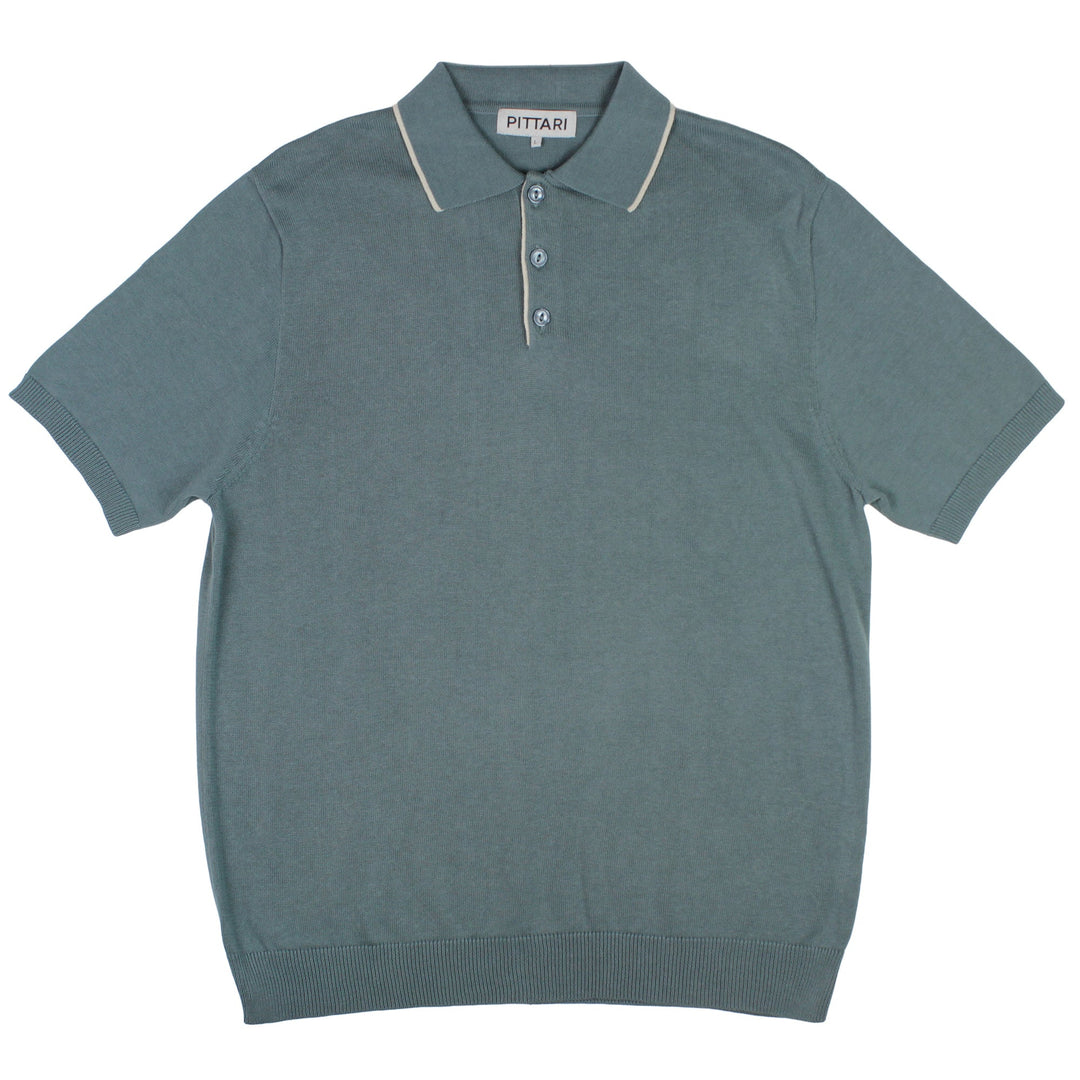 Pittari Knitwear Cotton Polo Tip Bottiglia - Merchant Menswear