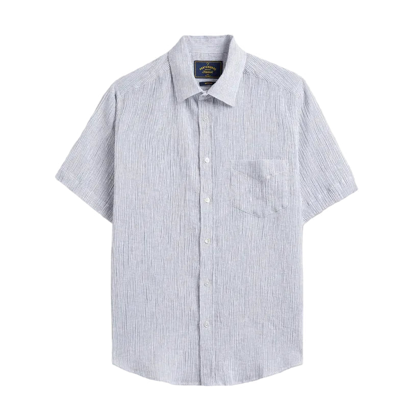 Portuguese Flannel Aaron Shirt White - Merchant Menswear