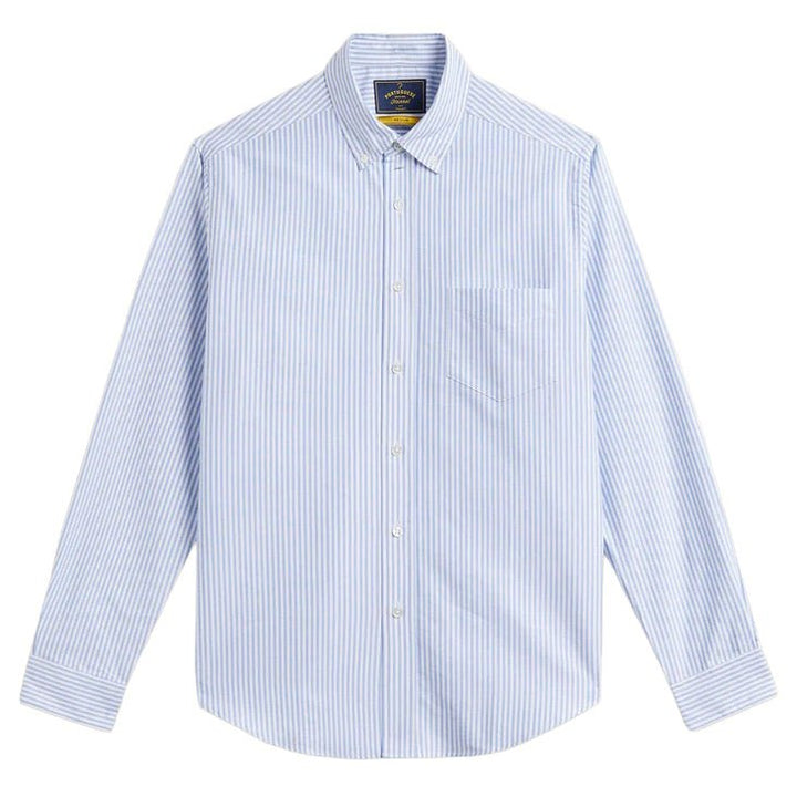 Portuguese Flannel Belavista Blue Stripe Shirt - Merchant Menswear