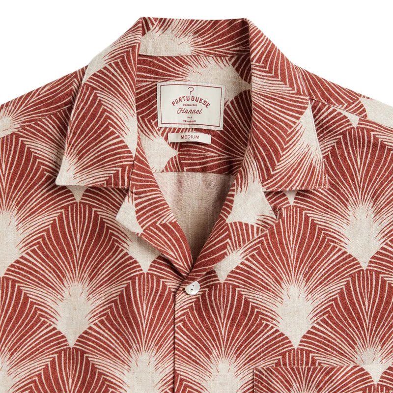 Portuguese Flannel Feathers Shirt Rust - Merchant Menswear