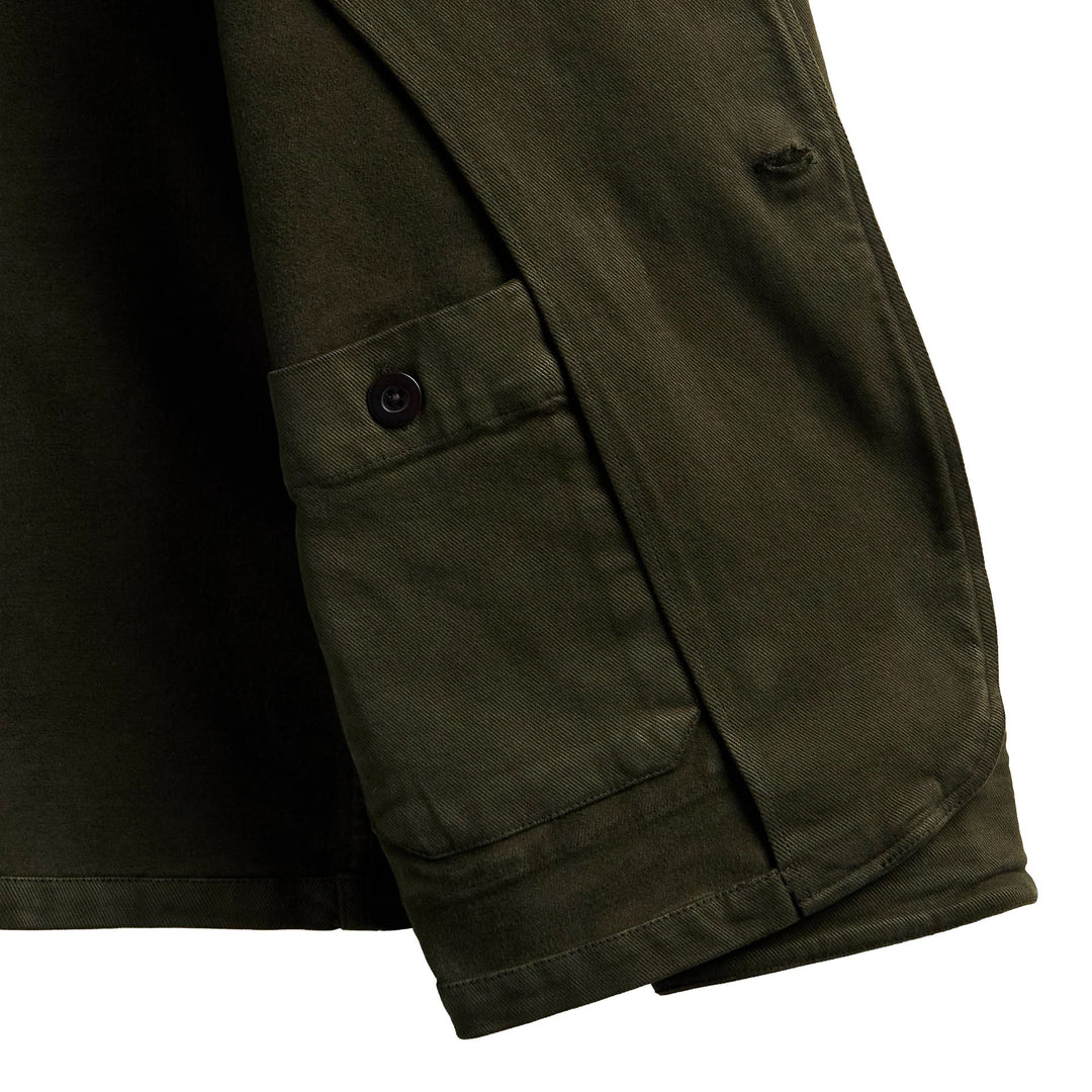 Portuguese Flannel Labura Cotton Chore Jacket Olive - Merchant Menswear
