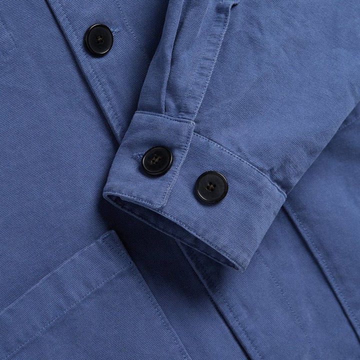Portuguese Flannel Legacy Canvas Jacket Blue - Merchant Menswear