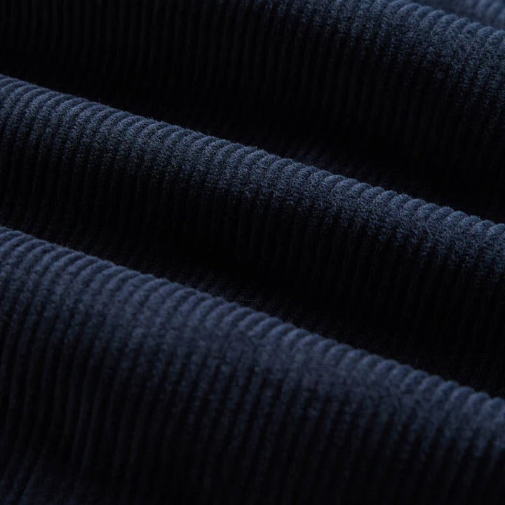 Portuguese Flannel Lobo Navy Cord Shirt Navy - Merchant Menswear