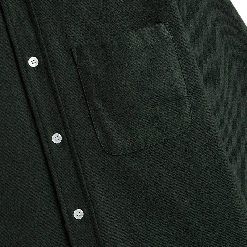 Portuguese Flannel Teca Flannel Shirt Forest Green - Merchant Menswear