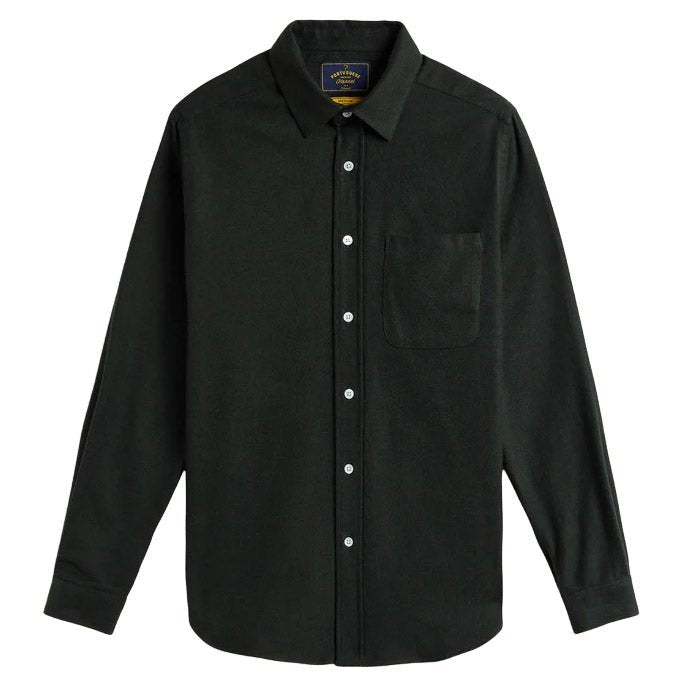 Portuguese Flannel Teca Flannel Shirt Forest Green - Merchant Menswear