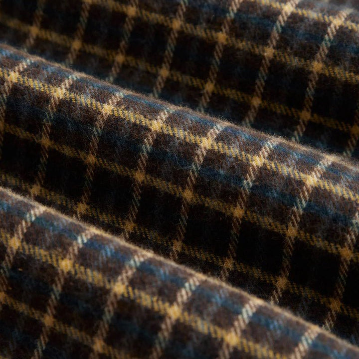 Portuguese Flannel Terra Flannel Check Shirt Brown - Merchant Menswear