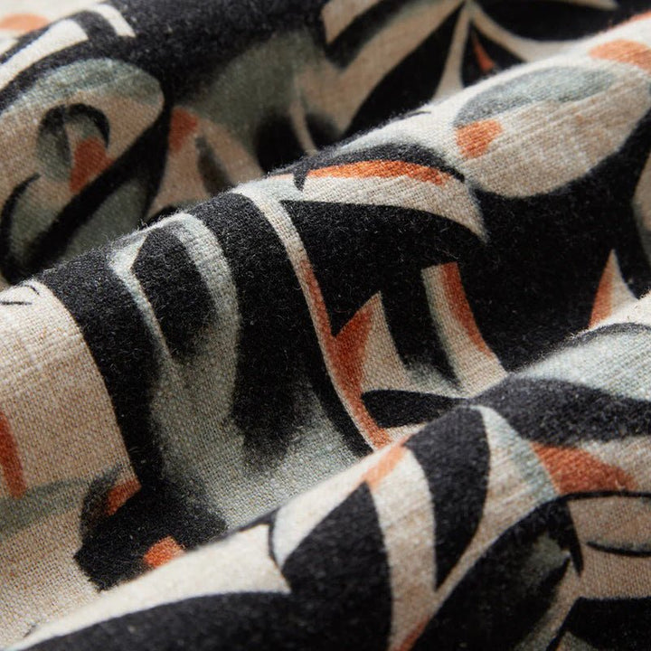 Portuguese Flannel Viva Abstract Shirt Natural/Burnt Orange - Merchant Menswear