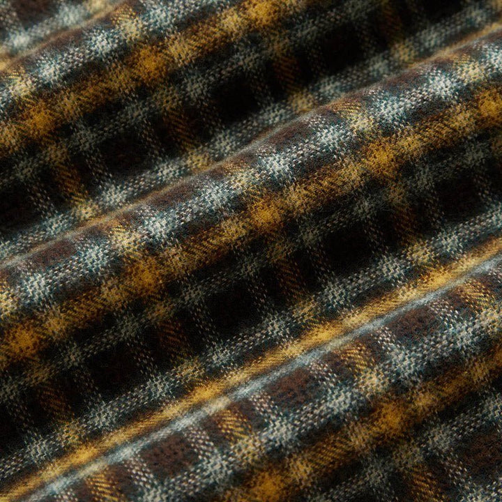 Portuguese Flannel Vouga B/D Flannel Check Shirt Green Multi - Merchant Menswear