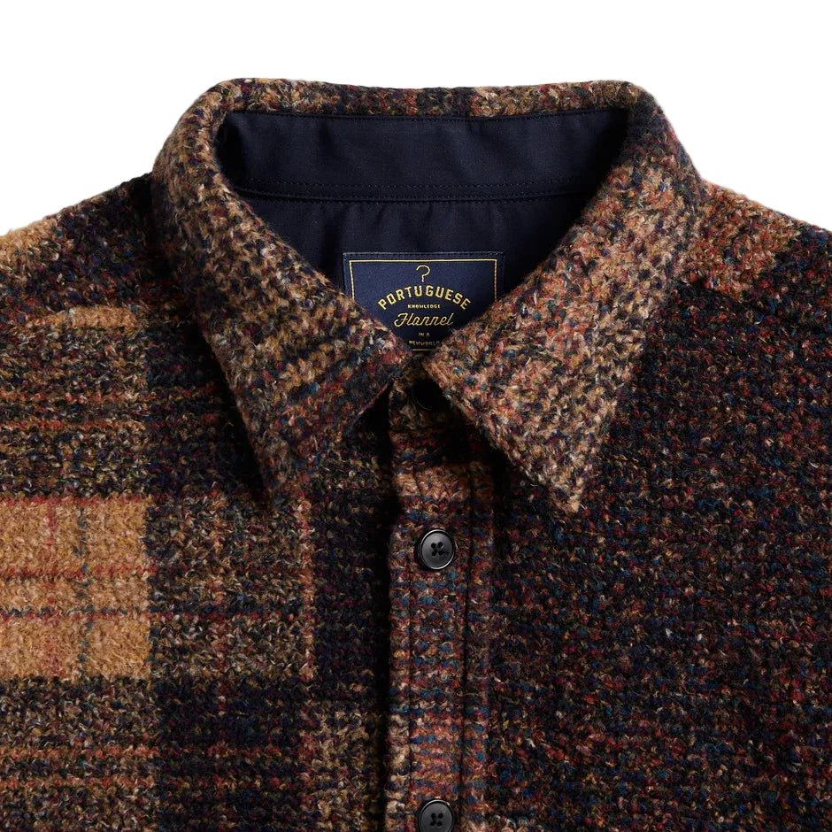 Portuguese Flannel Zender Wool Blend Overshirt - Merchant Menswear