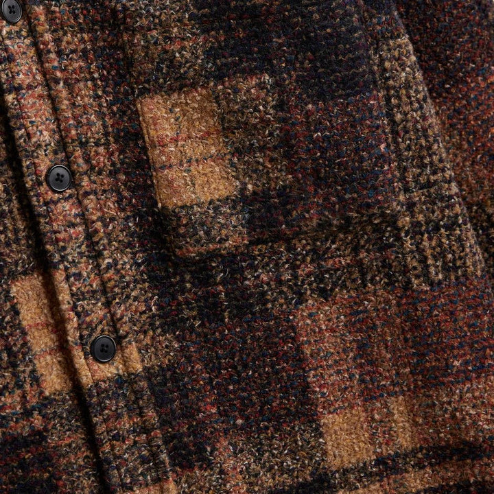 Portuguese Flannel Zender Wool Blend Overshirt - Merchant Menswear