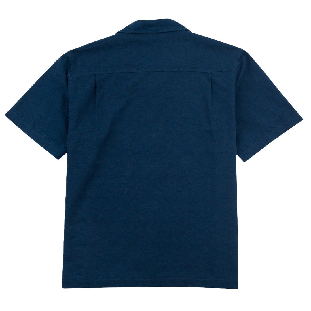 Relaxed Soft Collar Shirt Navy - Merchant Menswear