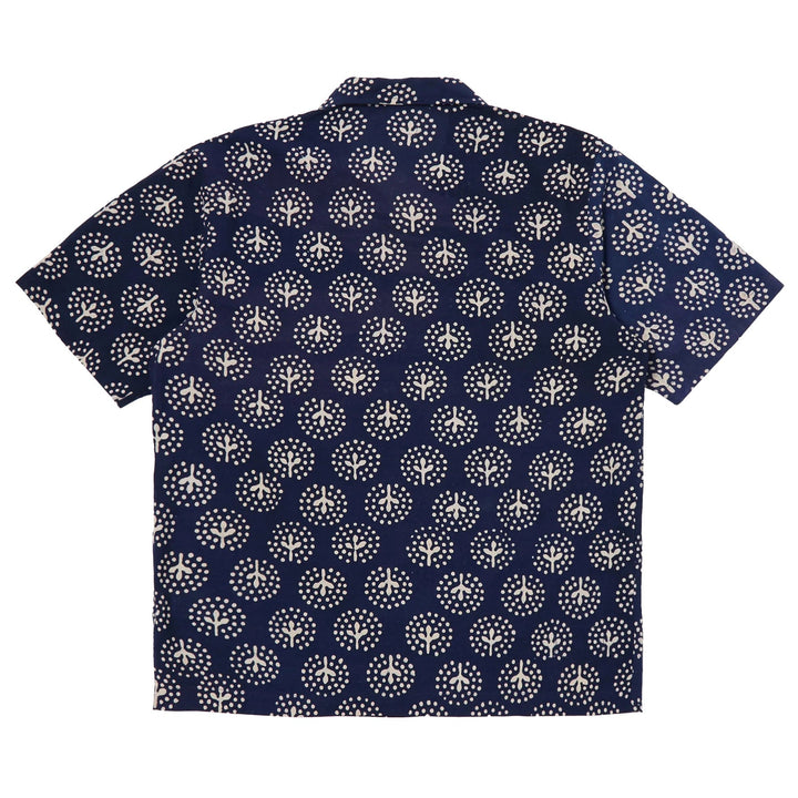 Road Shirt Magic Circle Print Navy - Merchant Menswear