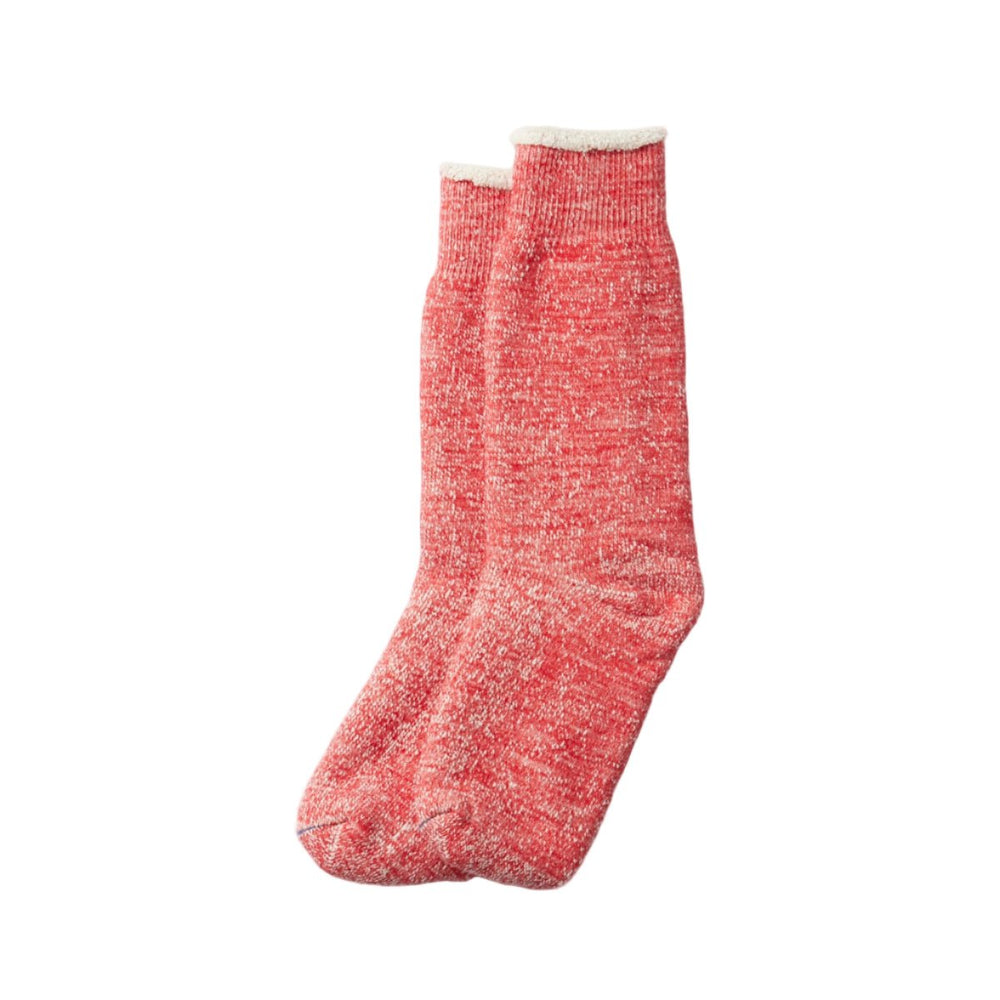 RoToTo Double Face Crew Socks Red - Merchant Menswear