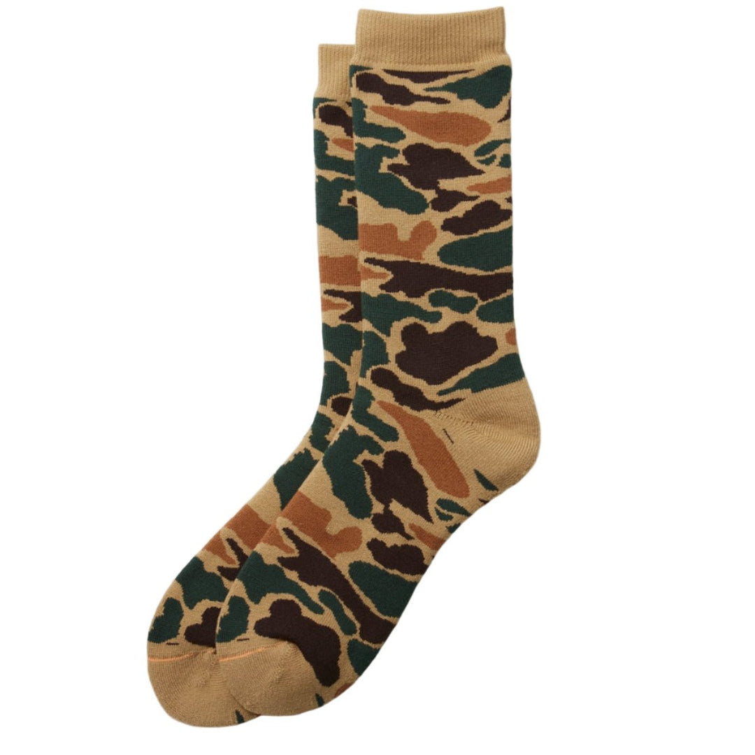 RoToTo Pile Camo Crew Khaki - Merchant Menswear