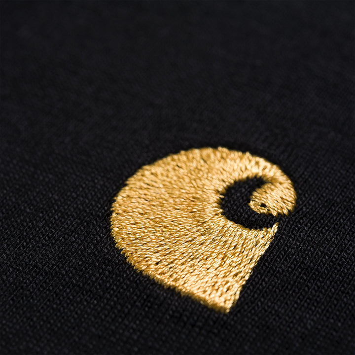 Carhartt WIP Chase Tee Black Gold  Logo