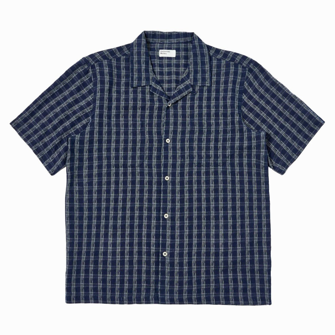 Sal Road Shirt Indigo Check - Merchant Menswear