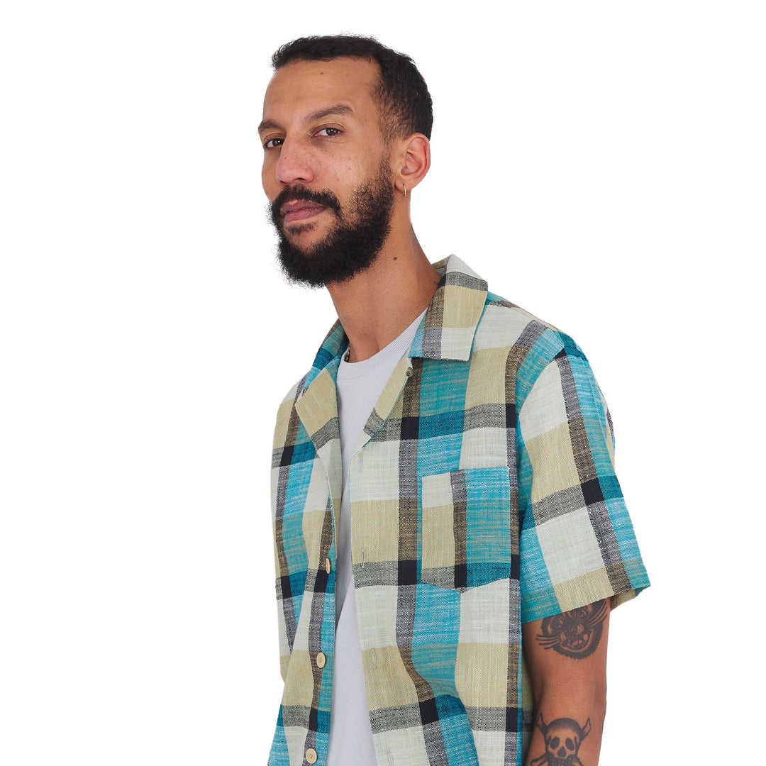 Soft Collar Shirt Multi Gingham Check Multi - Merchant Menswear