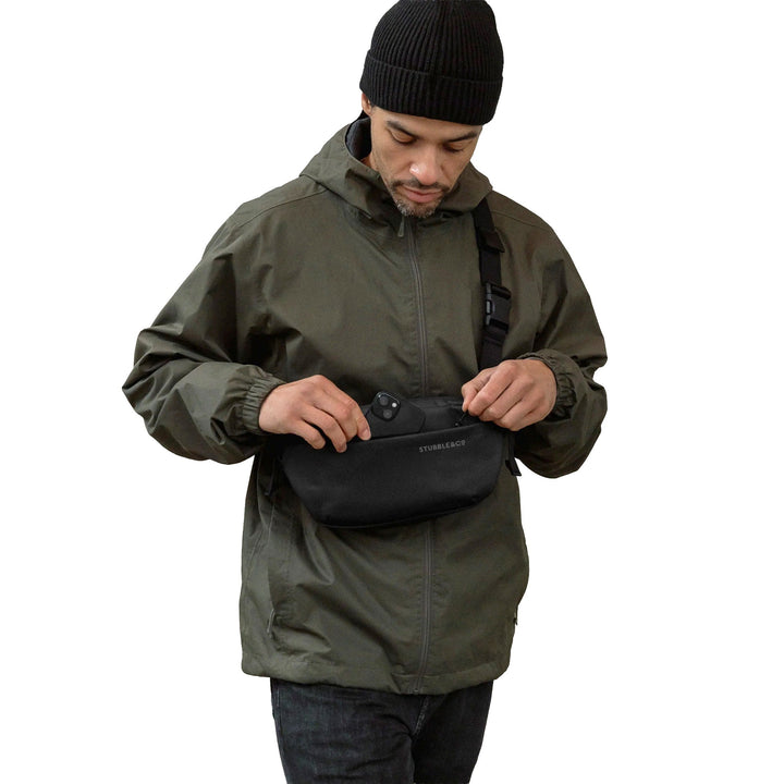 Stubble &amp; Co The Cross Body Black 3L - Merchant Menswear
