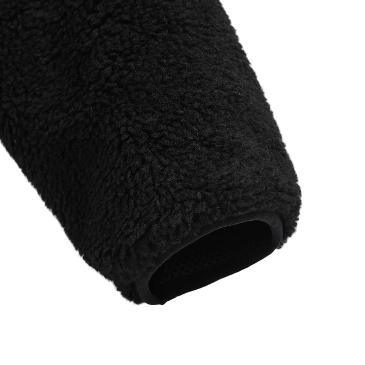 Taion Hi Neck Boa Fleece Mountain Jacket Black x Black - Merchant Menswear