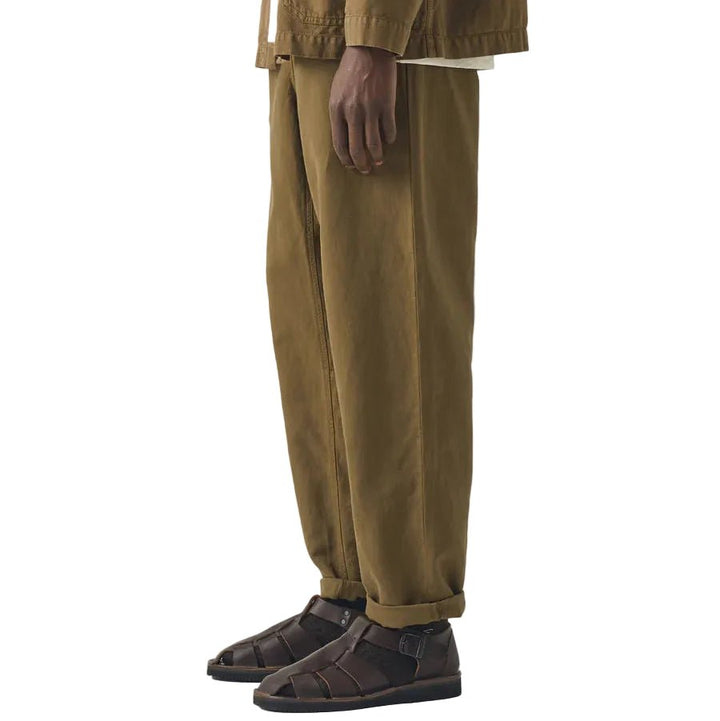 Toast Menswear Alfie Woodland Green Herringbone Trousers Green - Merchant Menswear