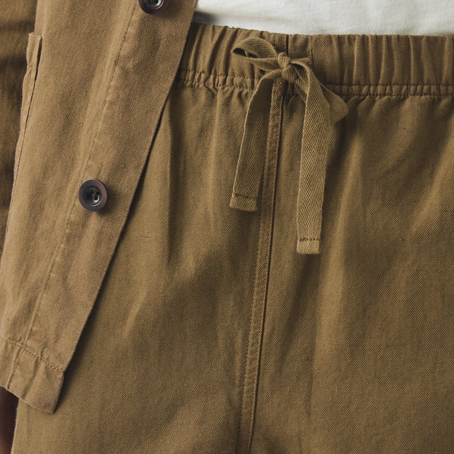 Toast Menswear Alfie Woodland Green Herringbone Trousers Green - Merchant Menswear