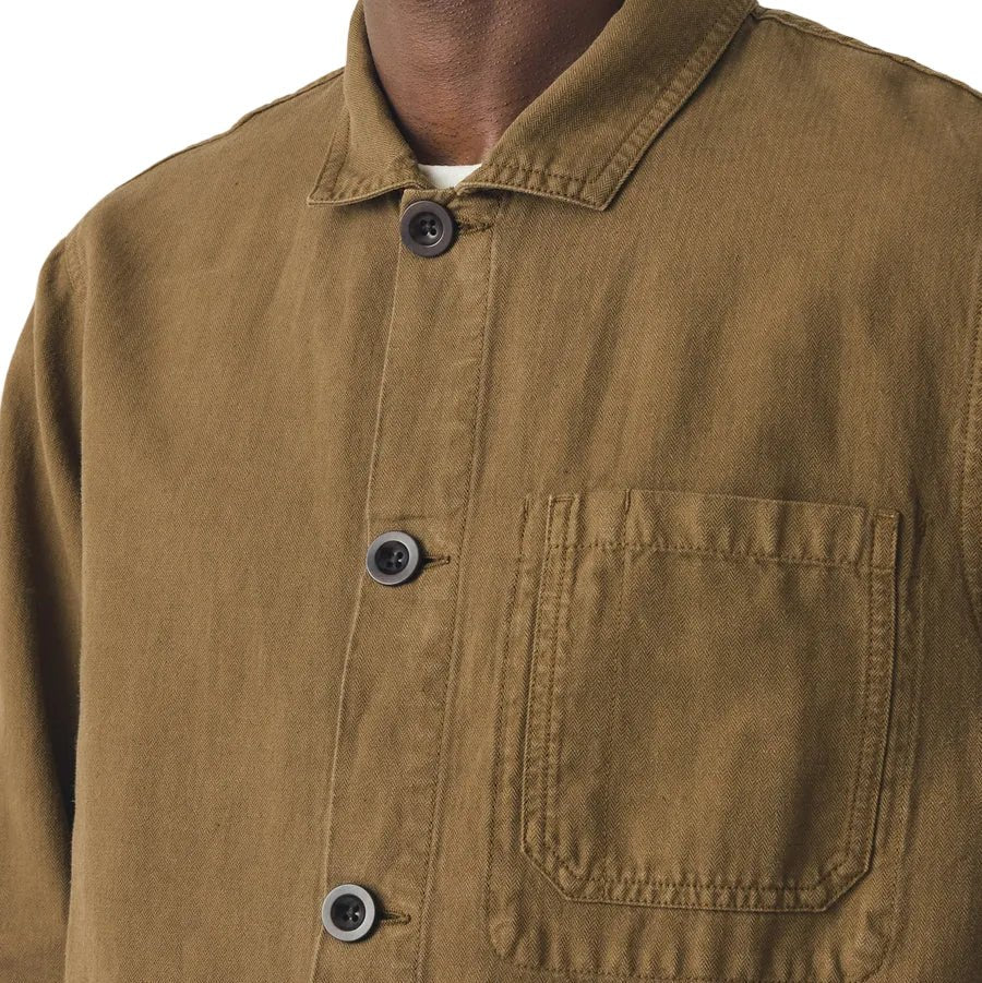 Toast Menswear Arlo Herringbone Jacket Woodland Green - Merchant Menswear