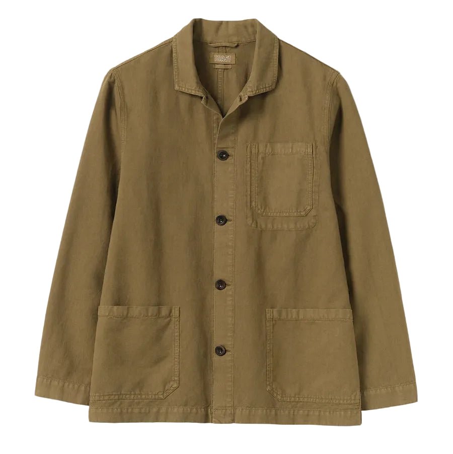 Toast Menswear Arlo Herringbone Jacket Woodland Green - Merchant Menswear