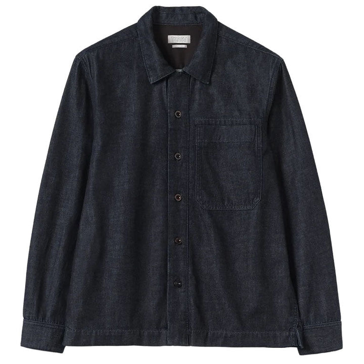 Toast Menswear Straight Hem Denim Shirt Indigo - Merchant Menswear