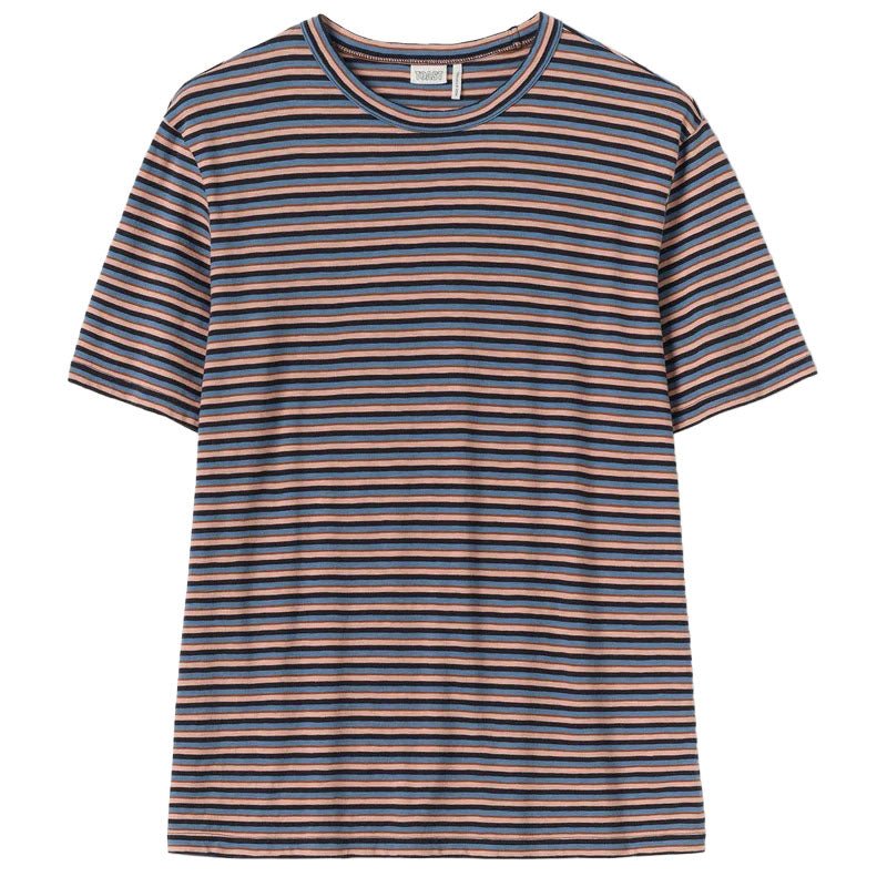 Toast Menswear Theo Cotton Stripe T-Shirt Multi - Merchant Menswear