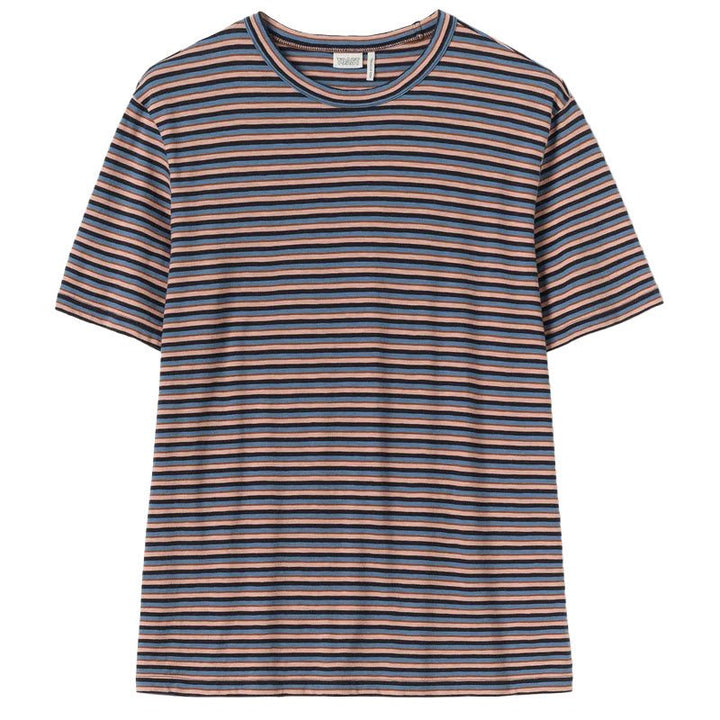 Toast Menswear Theo Cotton Stripe T-Shirt Multi - Merchant Menswear