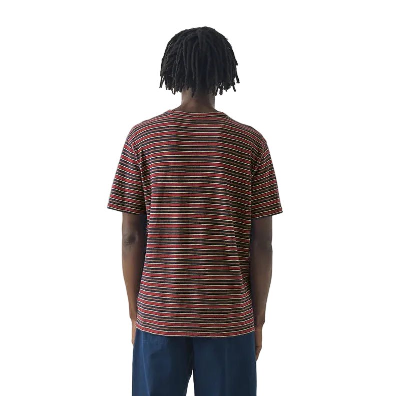 Toast Menswear Theo Cotton Stripe Tee Provencal Blue Multi - Merchant Menswear