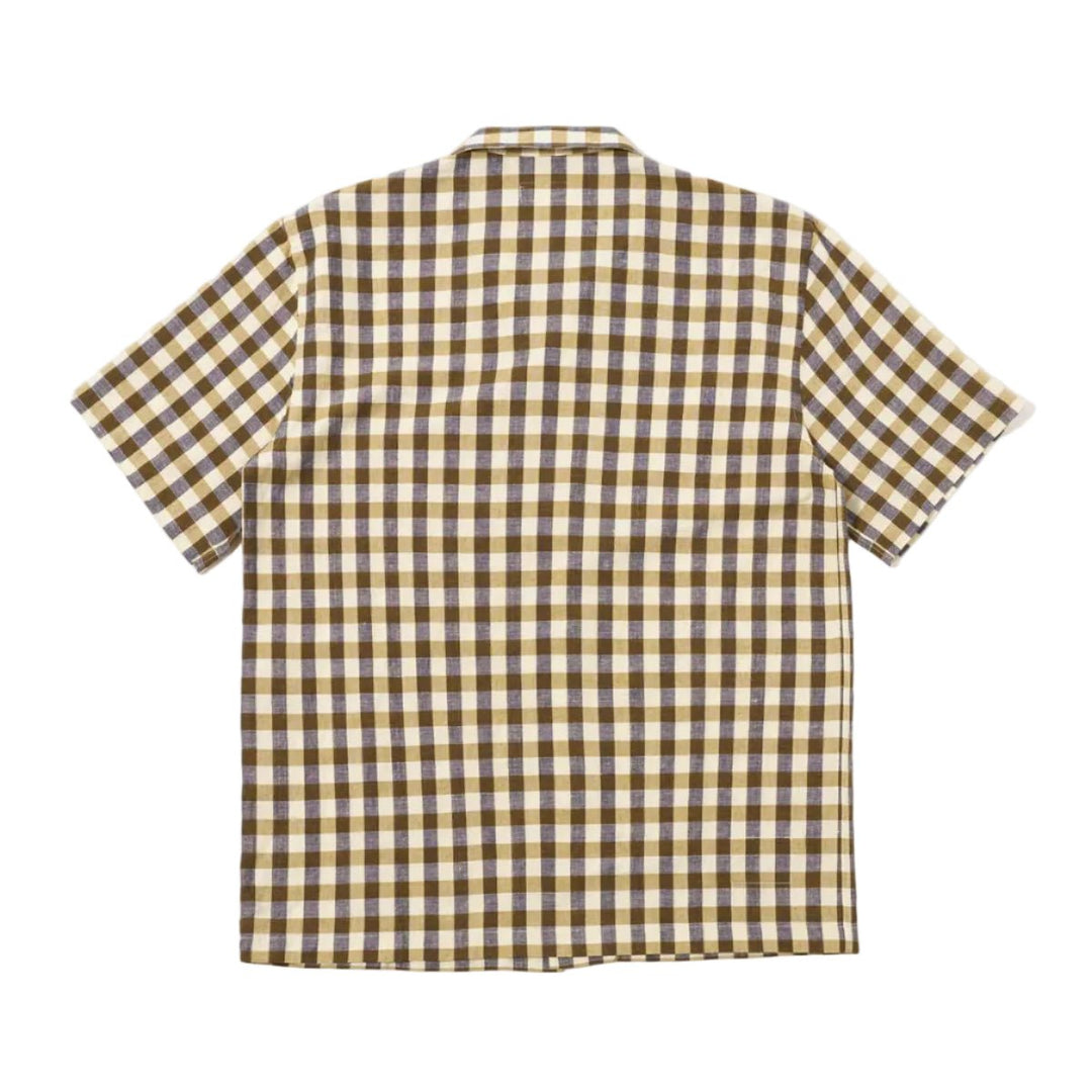 Universal Works Aberdeen Lincot Check Road Shirt Olive - Merchant Menswear