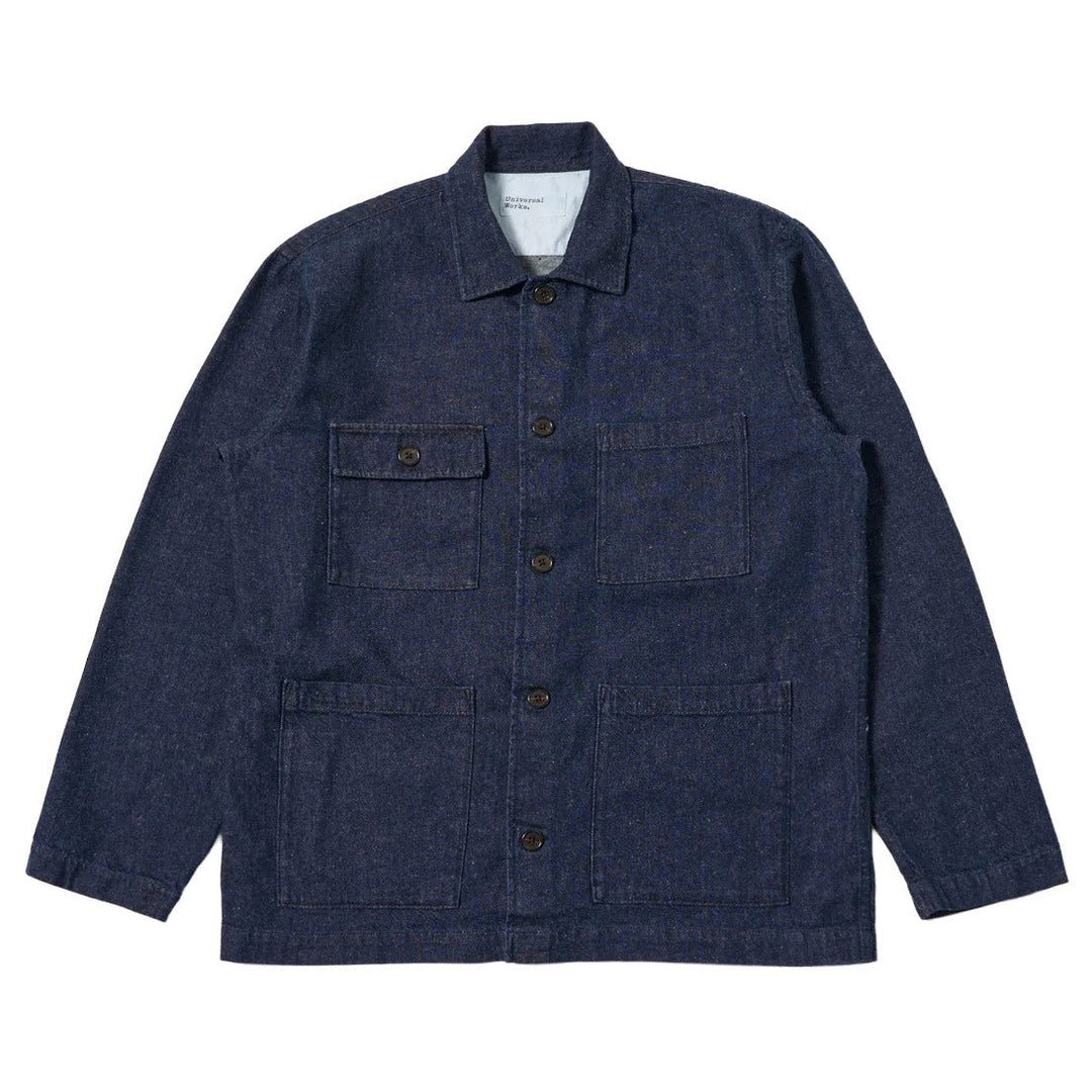 Universal Works Dockside Jacket Future Denim Indigo - Merchant Menswear