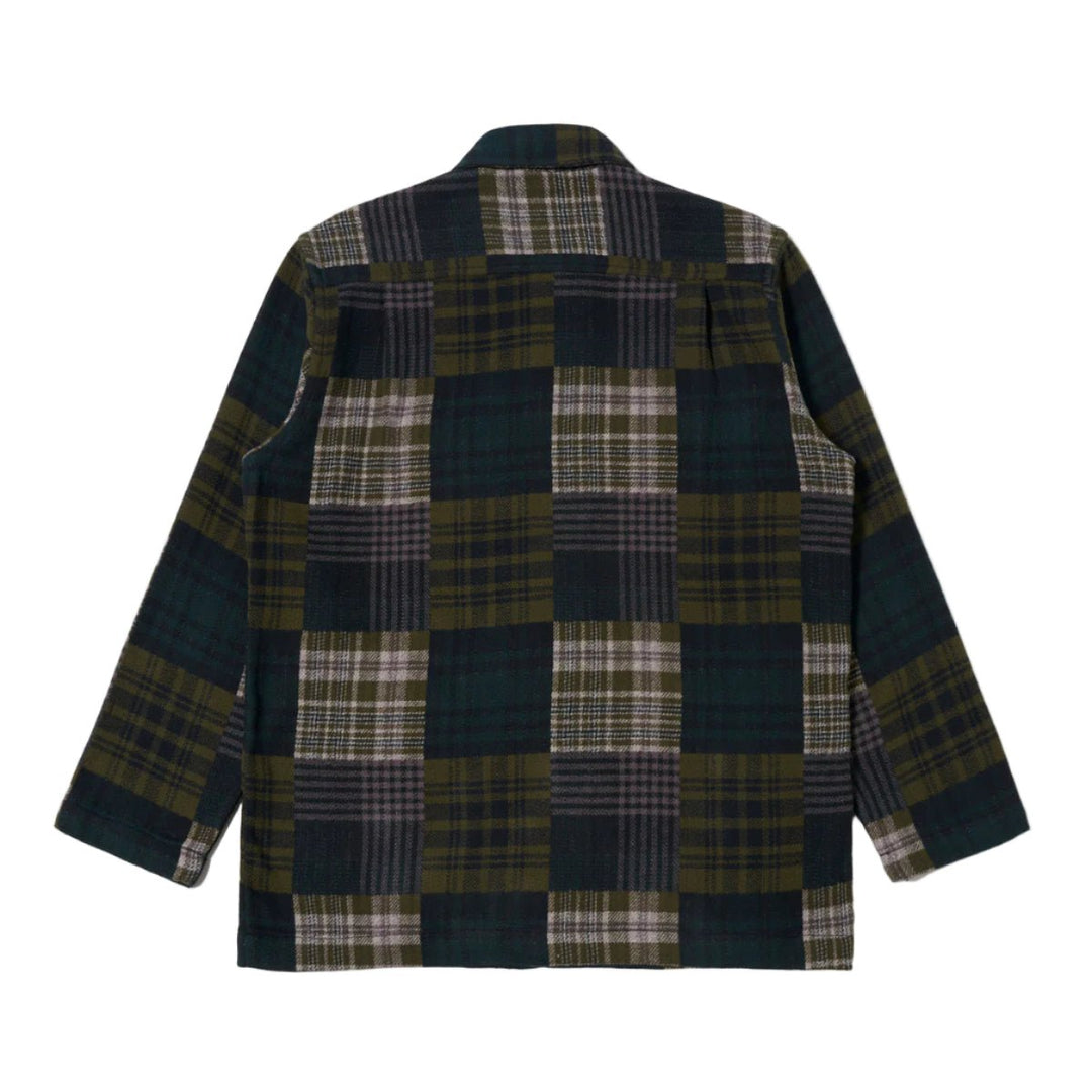 Universal Works Dockside Jacket Japanese Patchwork Green - Merchant Menswear