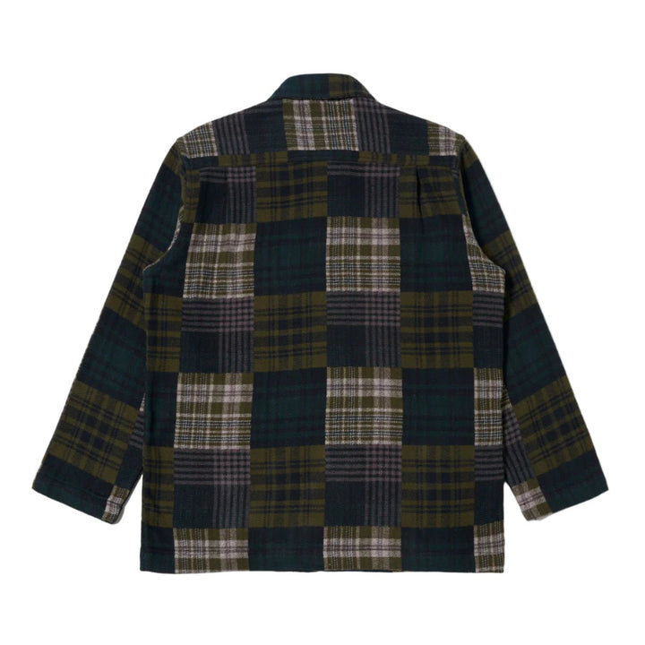 Universal Works Dockside Jacket Japanese Patchwork Green - Merchant Menswear