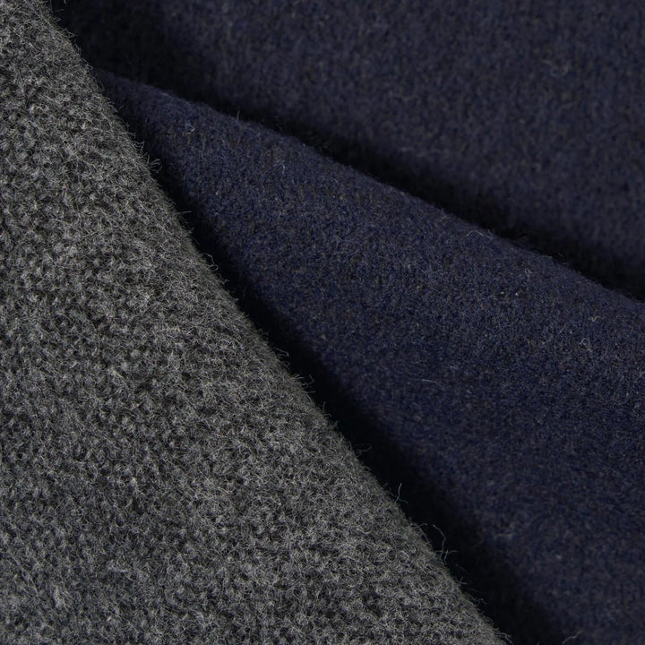 Universal Works Double Sided Scarf Navy / Mid Grey - Merchant Menswear