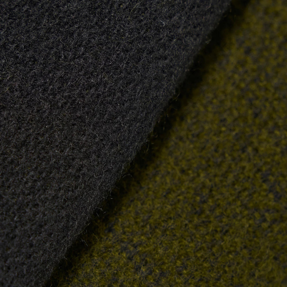 Universal Works Doubled Sided Scarf Green/Black - Merchant Menswear