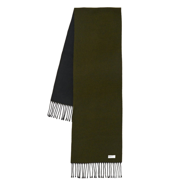 Universal Works Doubled Sided Scarf Green/Black - Merchant Menswear