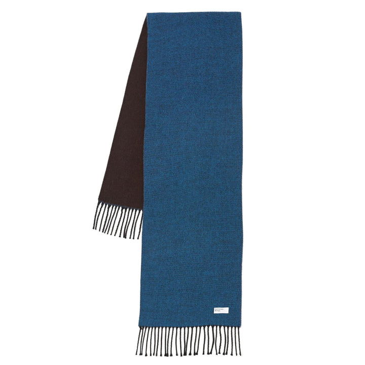 Universal Works Doubled Sided Scarf Light Blue/Brown - Merchant Menswear