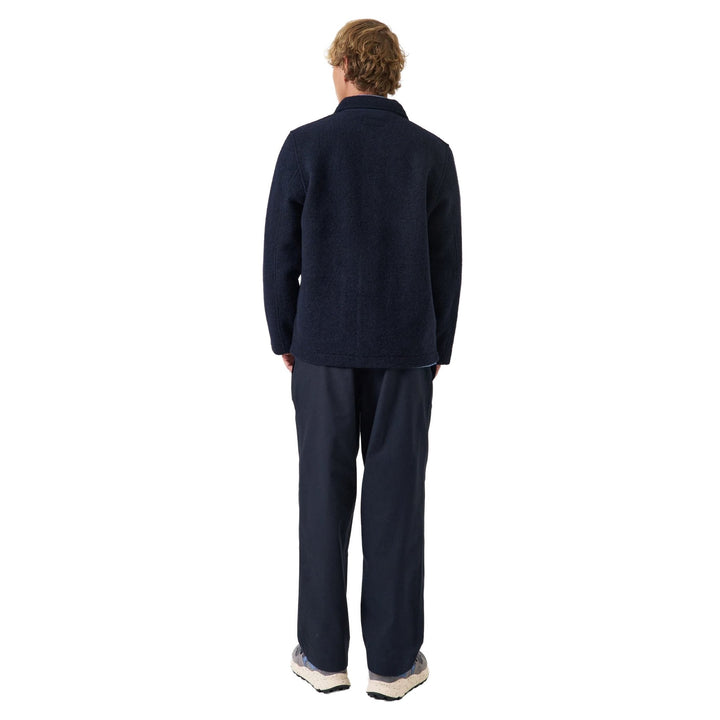 Universal Works Field Jacket Navy Wool Fleece - Merchant Menswear