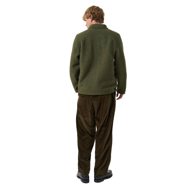Universal Works Field Jacket Olive Wool Fleece - Merchant Menswear