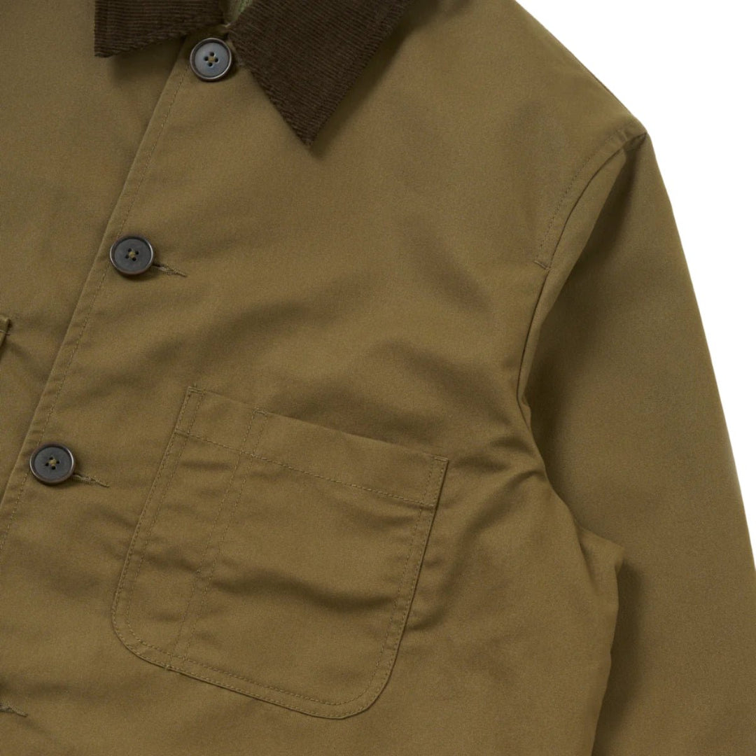 Universal Works Merchant Jacket Brushed Polytech Khaki - Merchant Menswear