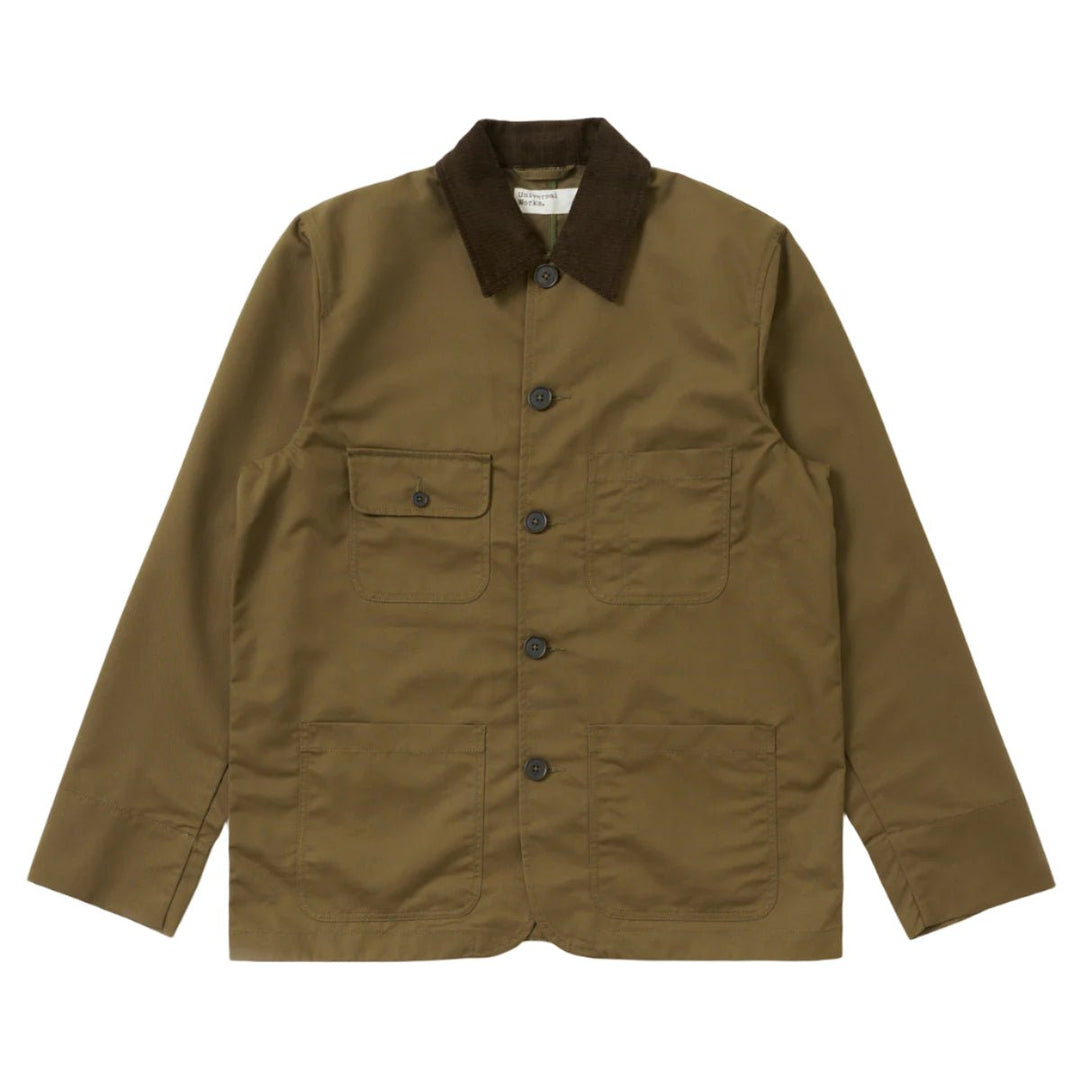 Universal Works Merchant Jacket Brushed Polytech Khaki - Merchant Menswear